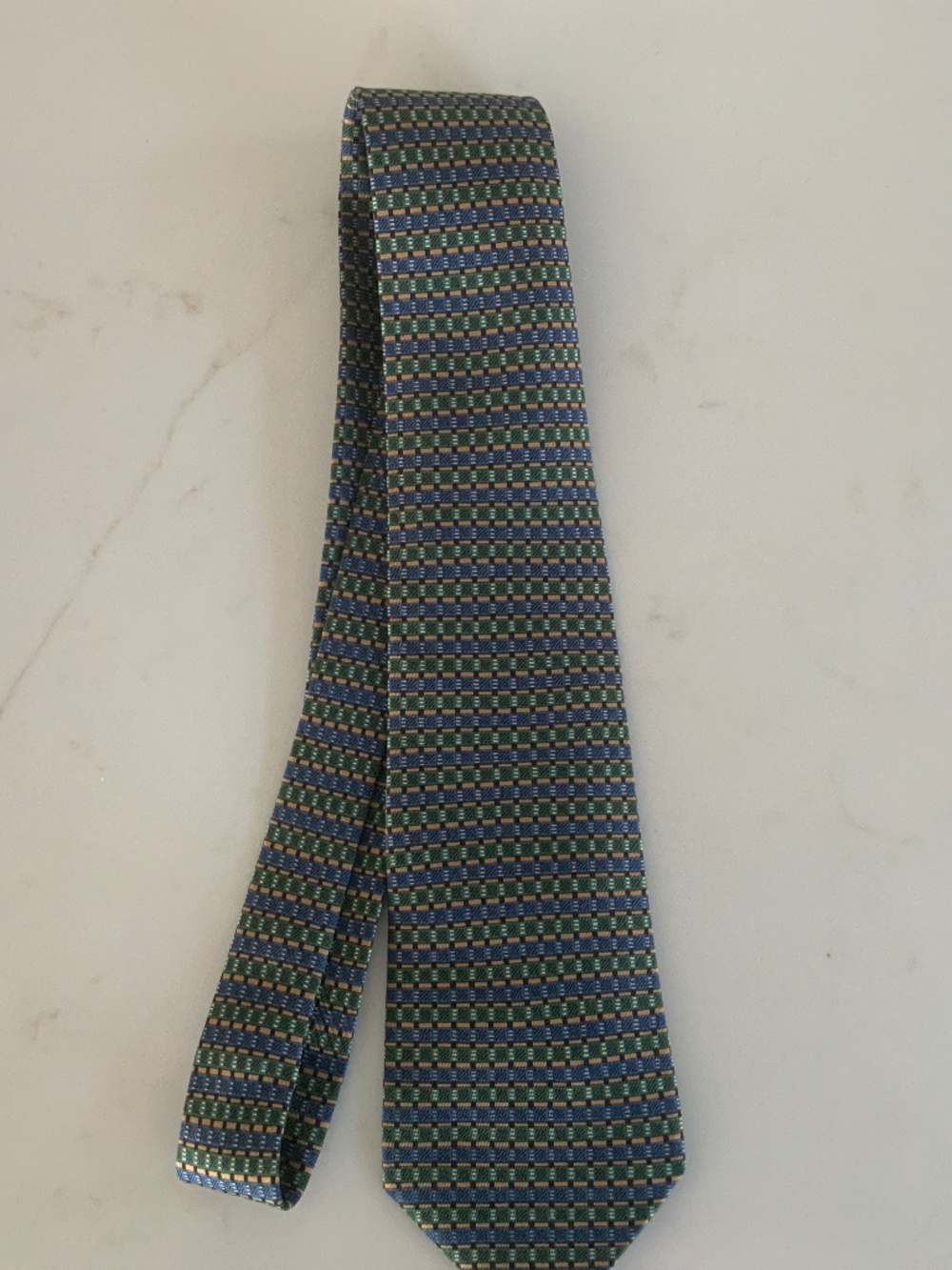 Hermes silk tie